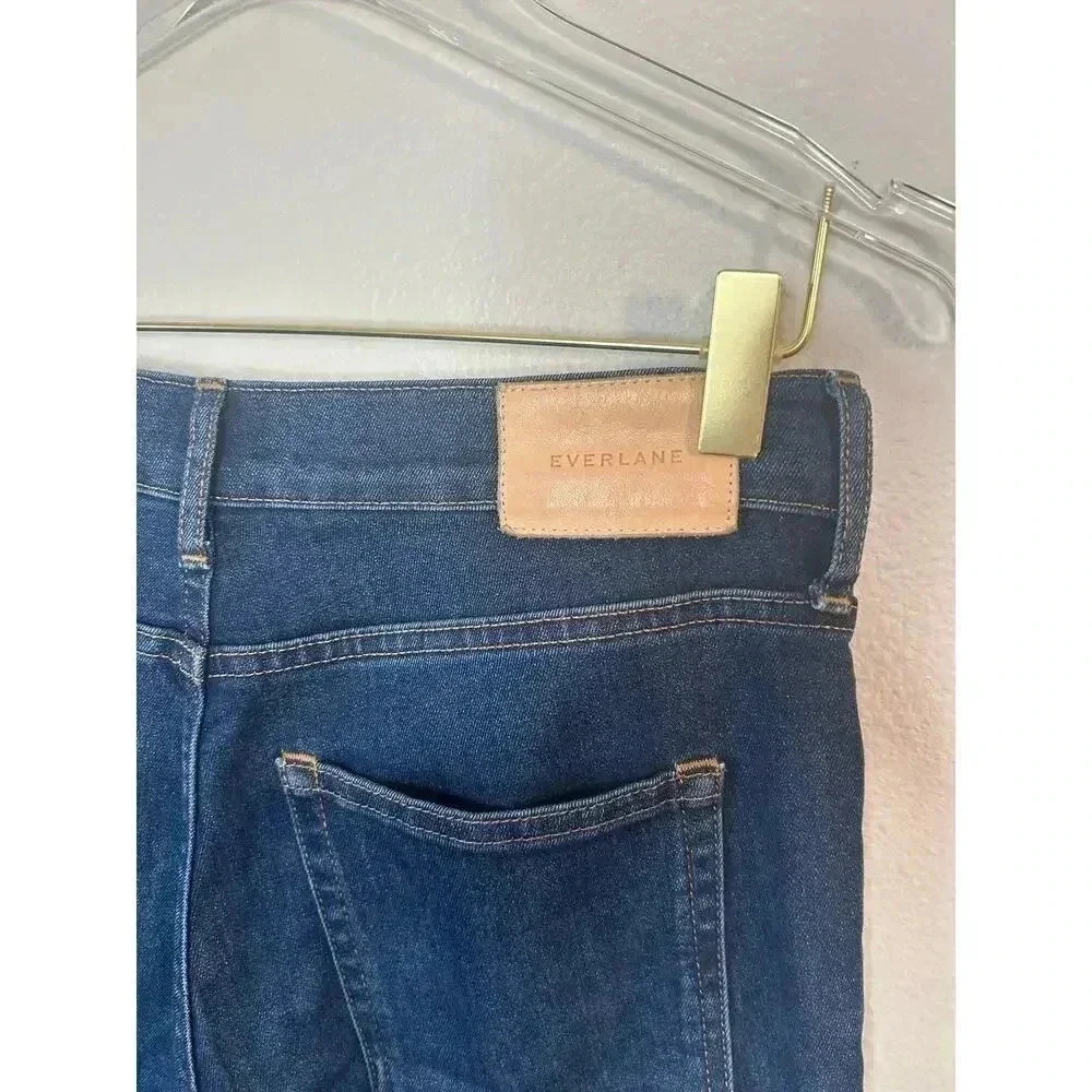 Everlane The Authentic Stretch High-Rise Ankle Skinny Dark Wash Jean Size 29 - Picture 6 of 11